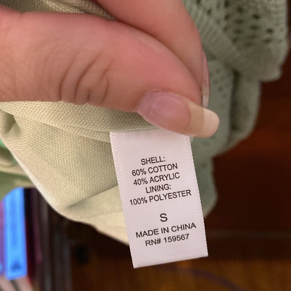 Beautiful sage Sweet Republic crochet midi dress 😍😍😍 - Picture 11 of 12